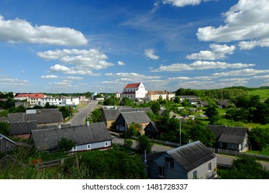 Panorama of Halshany town with monastery complex, Belarus. - Shutterstock ID 1481728337