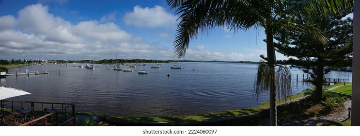 A Panorama Of The Hastings River At Port Macquarie 