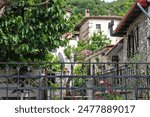 Panorama of The historical Village of Ampelakia, Larissa, Thessaly, Greece