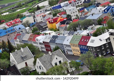 Panorama Icelandic Houses Reykjavik Stock Photo 142920499 | Shutterstock