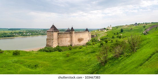 Panorama of Khotyn fortress on Dniester riverside. Ukraine - Shutterstock ID 103467383