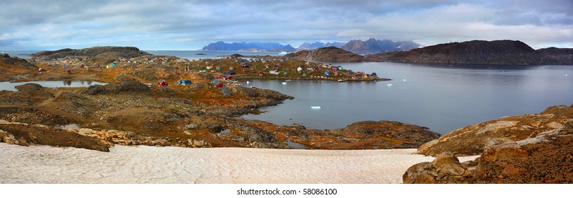 Panorama Of Kulusuk, Greenland