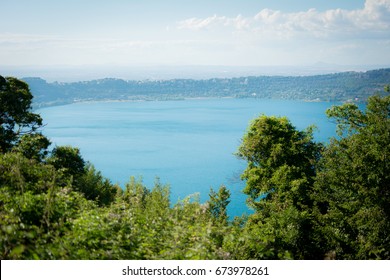 Panorama Of Lake Albano