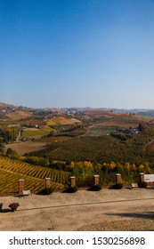 Panorama of the Langhe vineyards, Piedmont, Italy Europe