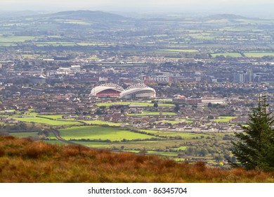 Panorama of Limerick city with stadium, Ireland - Powered by Shutterstock