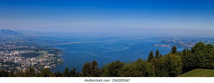 Panorama From The Lookout Point On The Pfänder On Lake Constance In Austria