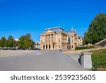 Panorama of the Mecklenburg State Theater in Schwerin, Germany,Mecklenburg-Vorpommern.