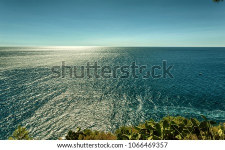 Similar – Sea waves breaking against cliff