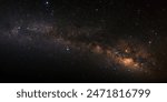 panorama milky way galaxy with stars and space dust in the universe