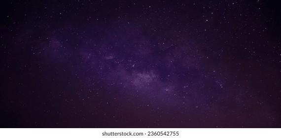 Panorama Milky way star on dark night.Deep sky on Universe. with noise and grain.Photo by long exposure and select white balance. - Powered by Shutterstock