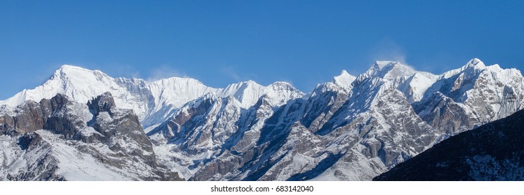 panorama with mount everest