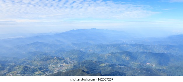 panorama of mountain range