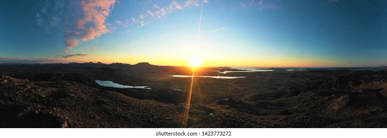 Panorama Muckish Mountain Sheephaven Bay