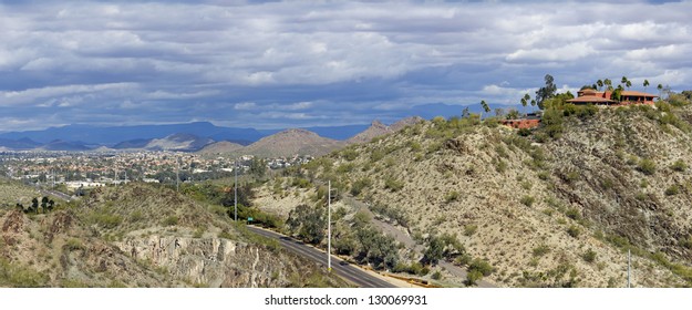 Panorama Of Northern Phoenix & Scottsdale As Seen From North Mountain, Arizona