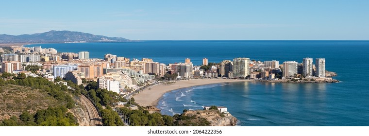 Panorama of Oropesa del Mar in Spain