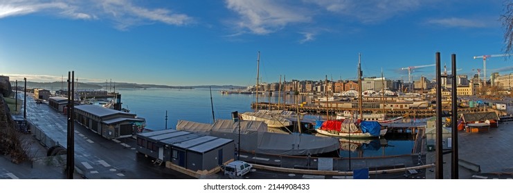 Panorama Of Oslo Harbor Skyline