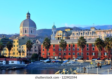 Panorama Of Pegli, Genoa, Italy