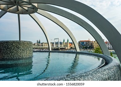 Panorama Pool On Rooftop Rudas Baths Stock Photo 1556820059 | Shutterstock