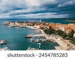 Panorama of Porec, city in Croatia