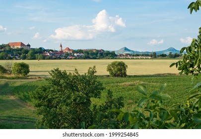 Panorama of Postoloprty town. Czech Republic.