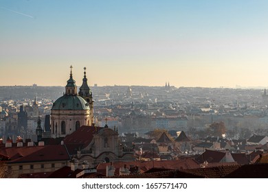 Panorama Of Prague City Landscape	