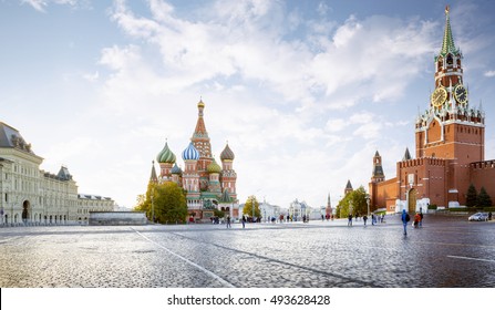 Panorama Of Red Square In Moscow, Russia