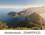 Panorama  of  Rio de Janeiro from Sugarloaf Mountain , Brazil