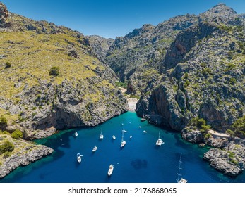 Panorama of Sa Calobra, Mallorca, Spain - Shutterstock ID 2176868065