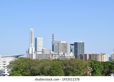 Panorama of Saitama New Urban Center, Saitama Prefecture, Japan