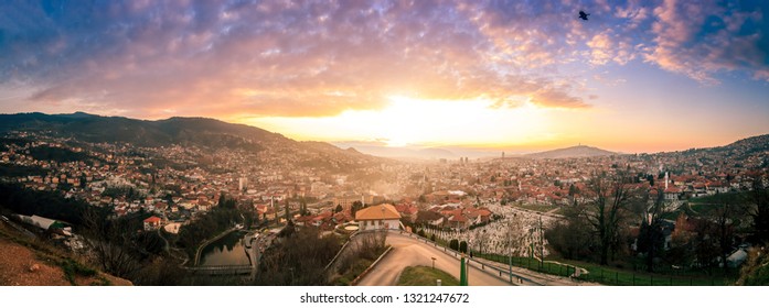Panorama of Sarajevo. Panorama of Sarajevo shoot from  Yellow Fortress