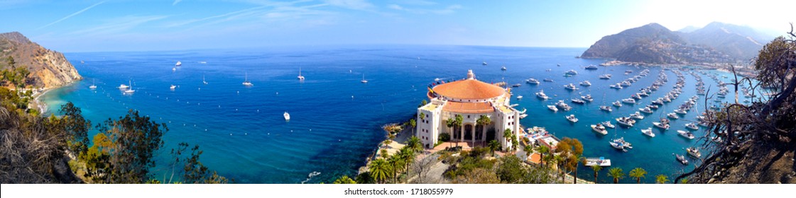 Panorama Shot of Santa Catalina Island Avalon California