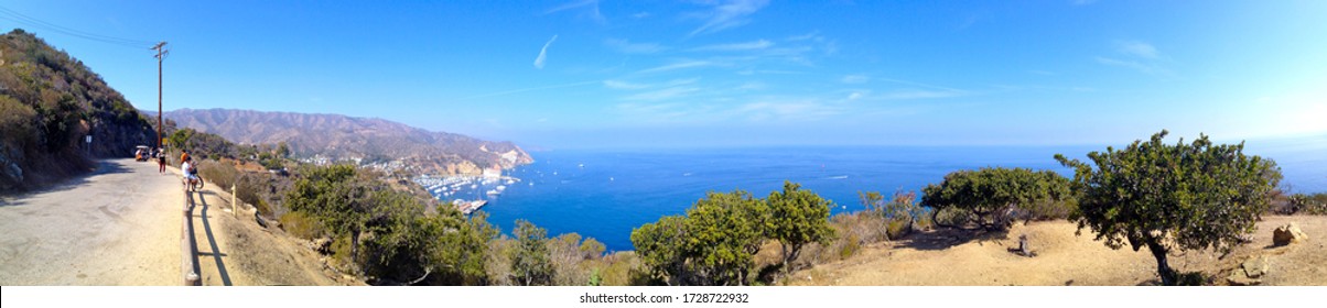 Panorama shot of Santa Catalina Island Avalon California