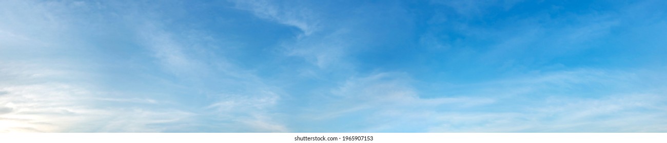 Panorama sky with cloud on a sunny day. Beautiful cirrus cloud. - Shutterstock ID 1965907153