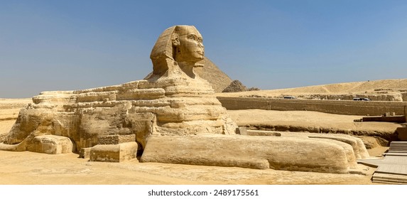 panorama statue of the great sphinx