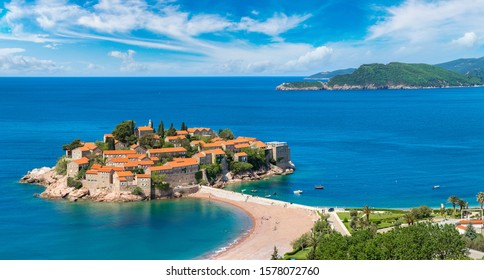 Panorama Sveti Stefan Island Budva Beautiful Stock Photo 1578072760 ...