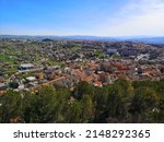panorama from the top of the city of Campobasso in Molise, Italy