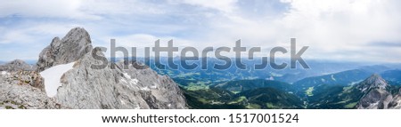 Similar – Image, Stock Photo alpine panorama