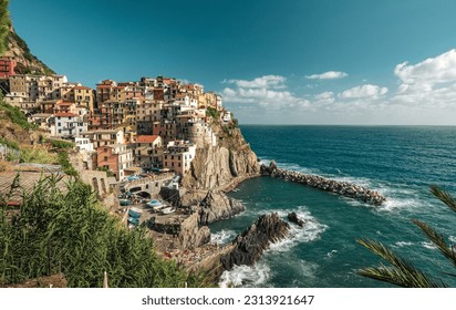 Panorama of Vernazza, Cinque Terre National Park, Liguria, Italy, Europe. European Travel Destination - Shutterstock ID 2313921647