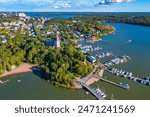 Panorama view of Finnish town Naantali.