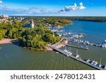 Panorama view of Finnish town Naantali.