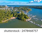 Panorama view of Finnish town Naantali.