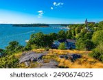 Panorama view of Finnish town Naantali.