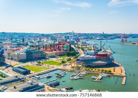Panorama view of Goteborg, Sweden.
