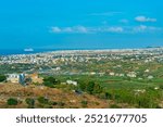 Panorama view of Greek town Heraklion.