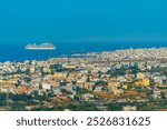 Panorama view of Greek town Heraklion.