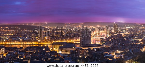 Panorama View Montagne De Bueren Liege Stock Photo Edit Now