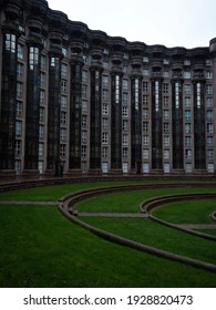 Panorama View Of Postmodern Architecture Building Block Complex Espaces D Abraxas In Noisy Le Grand Paris France, Europe