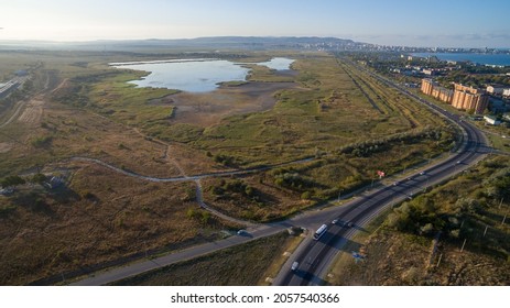 Panorama View To The Resort Anapa City. Russia