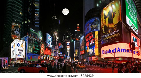 Panorama View Times Square New York Stock Photo (Edit Now) 8226439