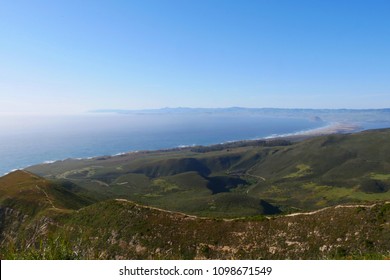 Panorama View From Valencia Peak  Trail The Highest Summit In Montana De Oro State Park, San Luis Obispo CA USA.